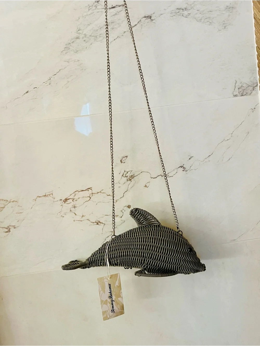 🩶 NWT | Tommy Bahama Woven Dolphin Crossbody Bag